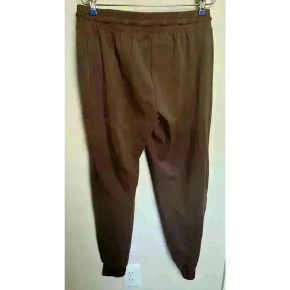 EUC Rachel Zoe Brown Rust S Polyester Joggers Side Zipper With Pockets - Picture 5 of 8